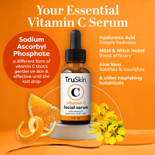 Vitamin C Brightening Serum with Aloe, Jojoba Oil, and Hyaluronic Acid for Glowing Skin